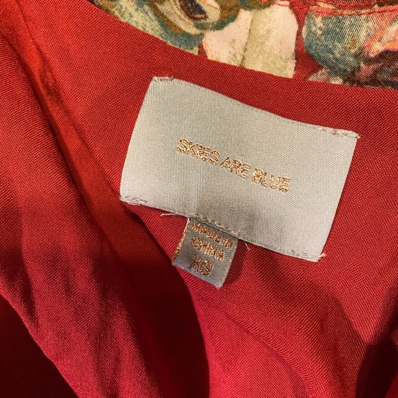 Anthropologie Skies are Blue Wrap Dress Size XS - Picture 7 of 10